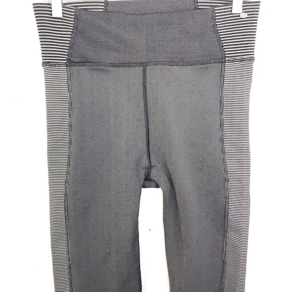 Aerie Pants Womens Offline Leggings Thick Stretchy 7/8 Length Gray Colorblock - Picture 2 of 10